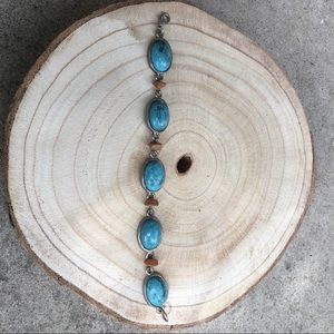 Turquoise link bracelet